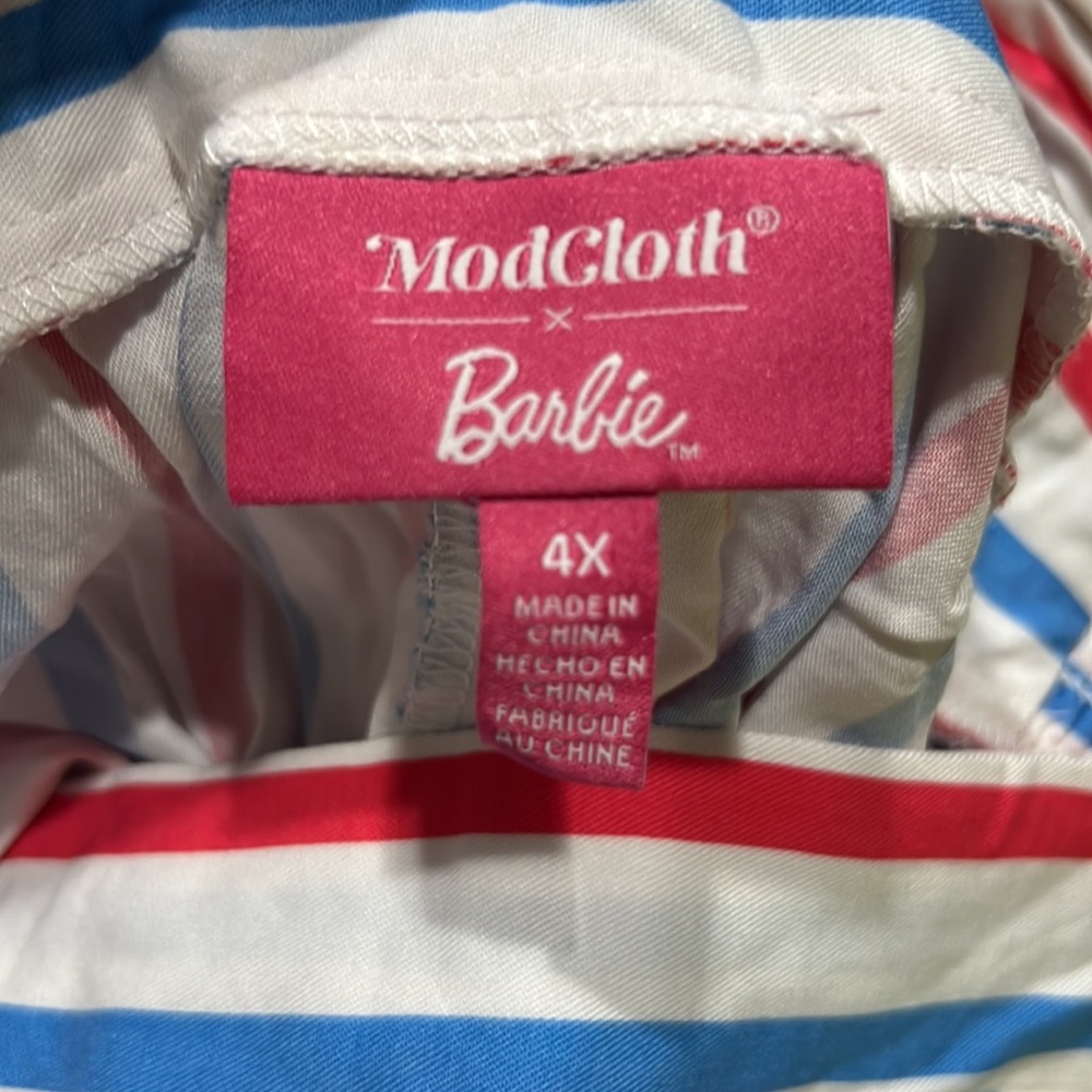 Modcloth x Barbie NWT Barbie Stripe Made in the U.S.A. Shorts - Picture 8 of 8